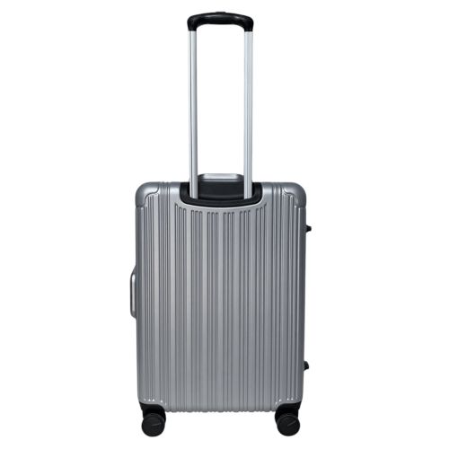 Чемодан Airtex 228 на 4 колесах поликарбонат кодовый замок TSA 4 колеса 360° объем 68 л серебристый