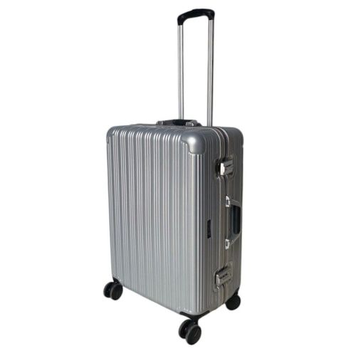 Чемодан Airtex 228 на 4 колесах поликарбонат кодовый замок TSA 4 колеса 360° объем 68 л серебристый