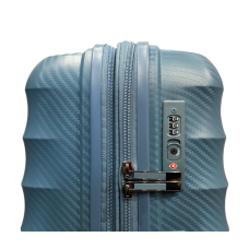 Чемодан Airtex 242B маленький S 55x39x22 см 45 л 4 колеса 360° морская волна