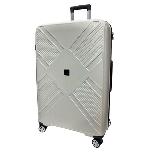 Чемодан Madisson Snowball 53103 большой L, 102 л, полипропилен, 4 колеса 360°, кодовый замок, 74x50x30 см Белый