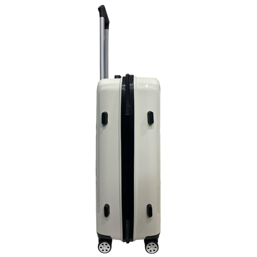Чемодан Madisson Snowball 53103 большой L, 102 л, полипропилен, 4 колеса 360°, кодовый замок, 74x50x30 см Белый