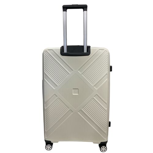 Чемодан Madisson Snowball 53103 большой L, 102 л, полипропилен, 4 колеса 360°, кодовый замок, 74x50x30 см Белый