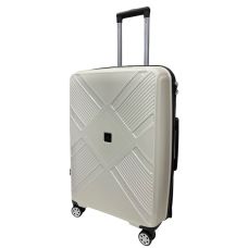 Чемодан Madisson Snowball 53103 средний M 65×45×26 см 65 л 4 колеса 360° полипропилен Белый