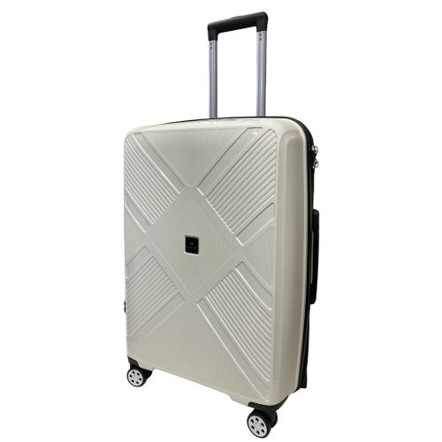 Чемодан Madisson Snowball 53103 средний M 65×45×26 см 65 л 4 колеса 360° полипропилен Белый