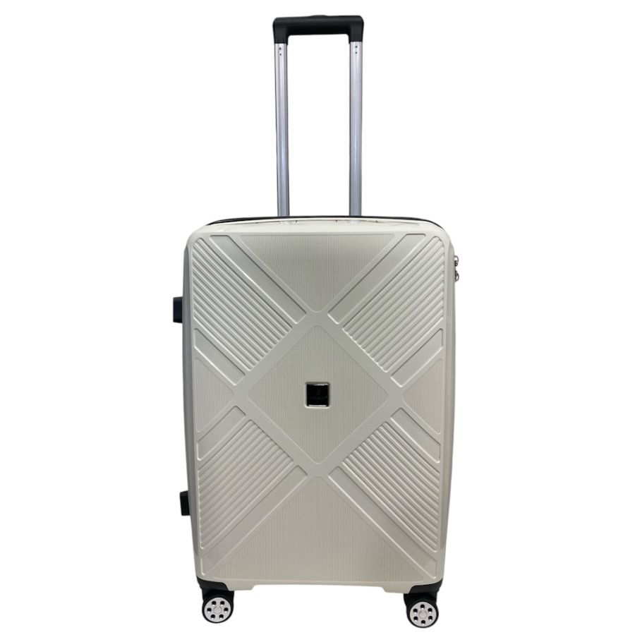 Чемодан Madisson Snowball 53103 средний M 65×45×26 см 65 л 4 колеса 360° полипропилен Белый