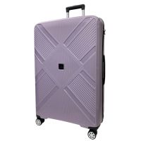 Чемодан Madisson Snowball 53103 большой L, 102 л, полипропилен, 4 колеса 360°, кодовый замок, 74x50x30 см Сиреневый