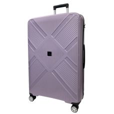 Чемодан Madisson Snowball 53103 большой L, 102 л, полипропилен, 4 колеса 360°, кодовый замок, 74x50x30 см Сиреневый