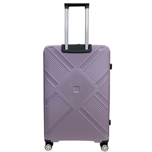 Чемодан Madisson Snowball 53103 большой L, 102 л, полипропилен, 4 колеса 360°, кодовый замок, 74x50x30 см Сиреневый