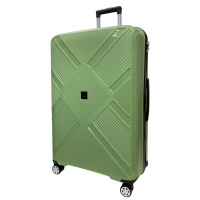 Чемодан Madisson Snowball 53103 большой L, 102 л, полипропилен, 4 колеса 360°, кодовый замок, 74x50x30 см Зеленый