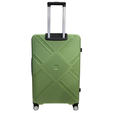 Чемодан Madisson Snowball 53103 большой L, 102 л, полипропилен, 4 колеса 360°, кодовый замок, 74x50x30 см Зеленый