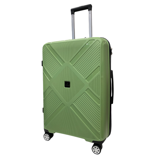 Чемодан Madisson Snowball 53103 средний M 65×45×26 см 65 л 4 колеса 360° полипропилен Зеленый