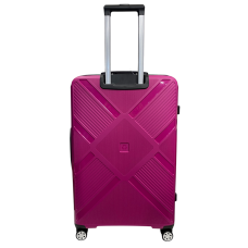 Чемодан Madisson Snowball 53103 большой L, 102 л, полипропилен, 4 колеса 360°, кодовый замок, 74x50x30 см Малиновый