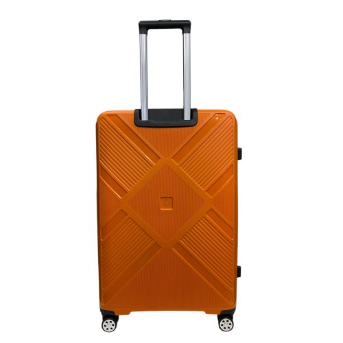 Чемодан Madisson Snowball 53103 большой L, 102 л, полипропилен, 4 колеса 360°, кодовый замок, 74x50x30 см Оранжевый