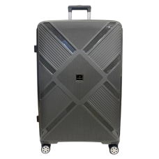 Чемодан Madisson Snowball 53103 большой L, 102 л, полипропилен, 4 колеса 360°, кодовый замок, 74x50x30 см Серый