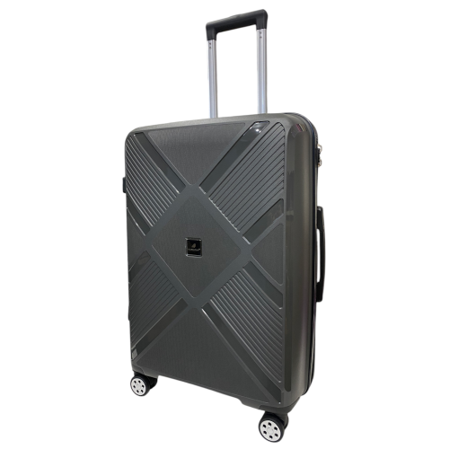 Чемодан Madisson Snowball 53103 средний M 65×45×26 см 65 л 4 колеса 360° полипропилен Серый