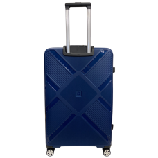 Чемодан Madisson Snowball 53103 большой L, 102 л, полипропилен, 4 колеса 360°, кодовый замок, 74x50x30 см Темно-синий