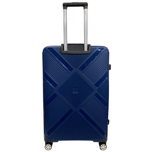Чемодан Madisson Snowball 53103 большой L, 102 л, полипропилен, 4 колеса 360°, кодовый замок, 74x50x30 см Темно-синий