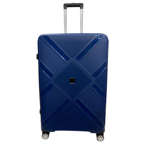 Чемодан Madisson Snowball 53103 большой L, 102 л, полипропилен, 4 колеса 360°, кодовый замок, 74x50x30 см Темно-синий