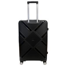 Чемодан Madisson Snowball 53103 большой L, 102 л, полипропилен, 4 колеса 360°, кодовый замок, 74x50x30 см Черный