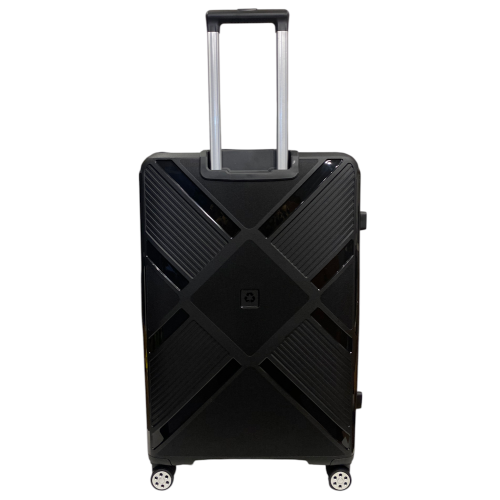 Чемодан Madisson Snowball 53103 большой L, 102 л, полипропилен, 4 колеса 360°, кодовый замок, 74x50x30 см Черный