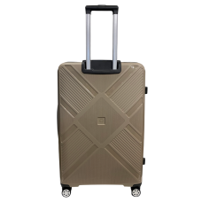 Чемодан Madisson Snowball 53103 большой L, 102 л, полипропилен, 4 колеса 360°, кодовый замок, 74x50x30 см Шампань