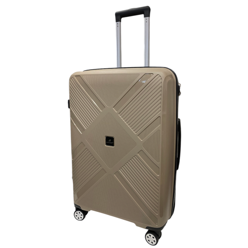 Чемодан Madisson Snowball 53103 средний M 65×45×26 см 65 л 4 колеса 360° полипропилен Шампань