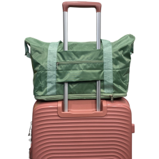 Сумка дорожная лоукост 40x30x20 см 27 л нейлон складная Зеленый