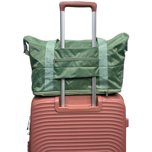 Сумка дорожная лоукост 40x30x20 см 27 л нейлон складная Зеленый