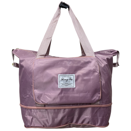 Сумка дорожная лоукост 40x30x20 см 27 л нейлон складная Розовое золото