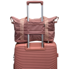 Сумка дорожная лоукост 40x30x20 см 27 л нейлон складная Розовый