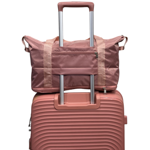 Сумка дорожная лоукост 40x30x20 см 27 л нейлон складная Розовый