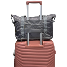 Сумка дорожная лоукост 40x30x20 см 27 л нейлон складная Серый