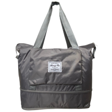 Сумка дорожная лоукост 40x30x20 см 27 л нейлон складная Серый