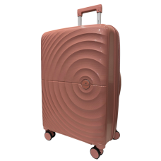 Чемодан средний Madisson Snowball 42203 полипропилен Розовое золото