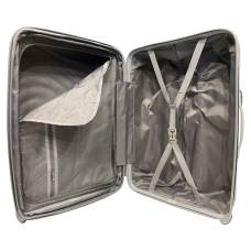 Чемодан средний Madisson Snowball 42203 полипропилен Серебряный