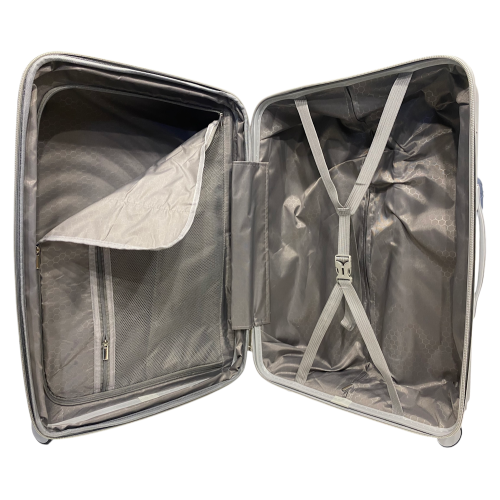 Чемодан средний Madisson Snowball 42203 полипропилен Серебряный