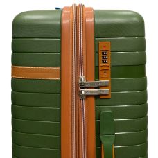 Чемодан средний Madisson Snowball 63703 полипропилен Зеленый