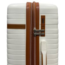 Чемодан средний Madisson Snowball 63703 полипропилен Кремовый