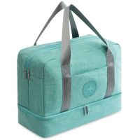 Сумка-рюкзак дорожная 40×30×20 см полиэстер Мятный