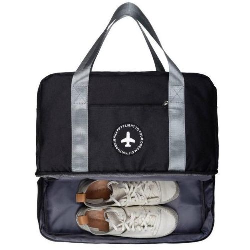 Сумка-рюкзак дорожная 40×30×20 см полиэстер Черный