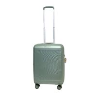 Чемодан маленький Snowball 49703 из полипропилена 36+9 л 55×39×22 см Зеленый
