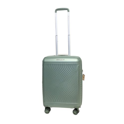 Чемодан маленький Snowball 49703 из полипропилена 36+9 л 55×39×22 см Зеленый