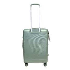Чемодан средний Snowball 49703 из полипропилена 68+13 л 65×46×25 см Зеленый
