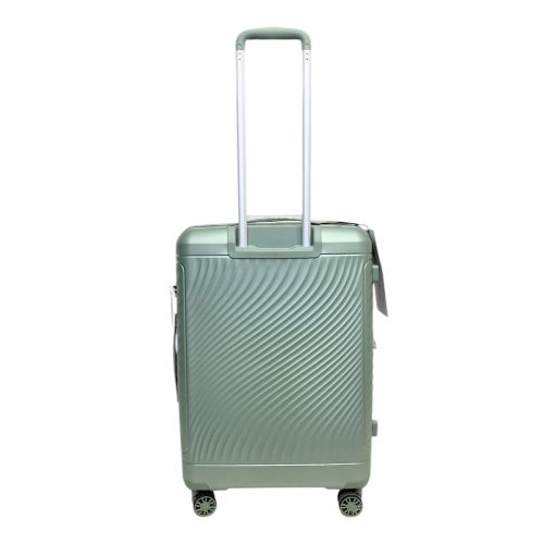 Чемодан средний Snowball 49703 из полипропилена 68+13 л 65×46×25 см Зеленый