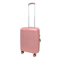 Чемодан маленький Snowball 49703 из полипропилена 36+9 л 55×39×22 см Розовое золото