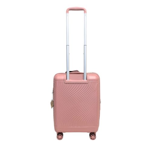 Чемодан маленький Snowball 49703 из полипропилена 36+9 л 55×39×22 см Розовое золото
