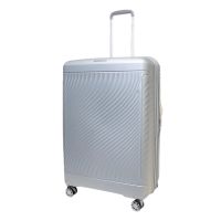 Чемодан большой Snowball Snowball 49703 из полипропилена 105+18 л 76×51×30 см Серебряный