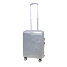 Чемодан маленький Snowball 49703 из полипропилена 36+9 л 55×39×22 см Серебряный