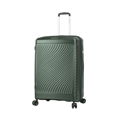 Чемодан большой Snowball Snowball 49703 из полипропилена 105+18 л 76×51×30 см Темно-зеленый