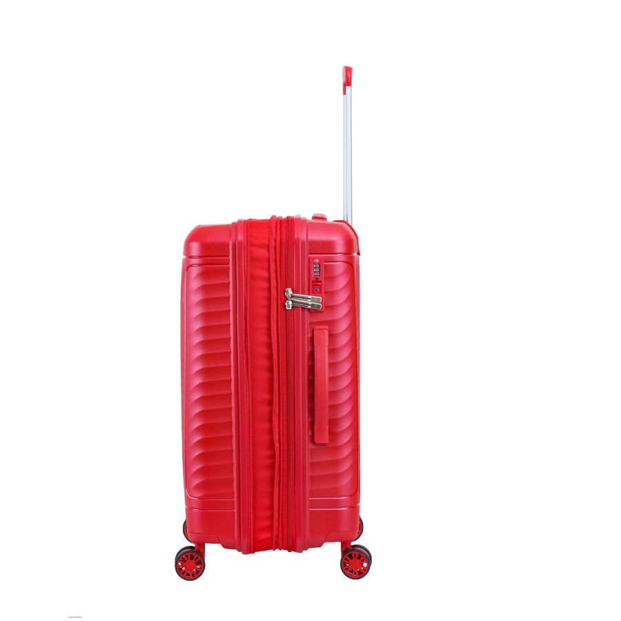 Чемодан большой Snowball Snowball 49703 из полипропилена 105+18 л 76×51×30 см Красный